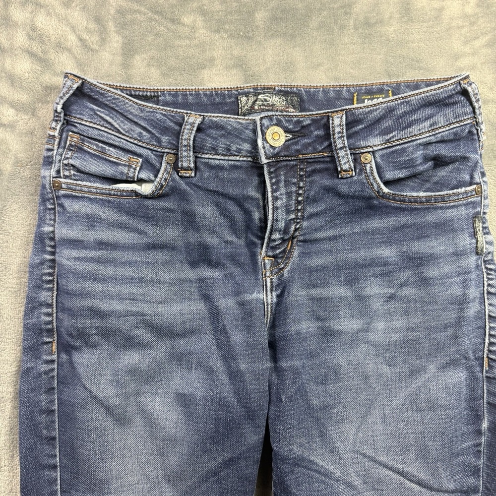 Silver Jeans Co Aiko High Skinny Women 29x31 Joga Stretch Dark Wash Denim